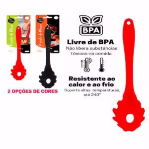 Pegador de massa silicone Para Massa e Macarrão Grande preta ou vermelha Premium