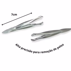 Kit 02 Pinça Para Sobrancelha - Pinca Depilatoria 2 Unidades - Tirar Pelos Sombrancelha Sobra - Imagem 4